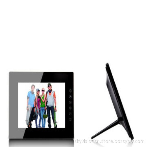 8-inch Digital Photo Frame, SD Card Lock Function with Mirror Cover